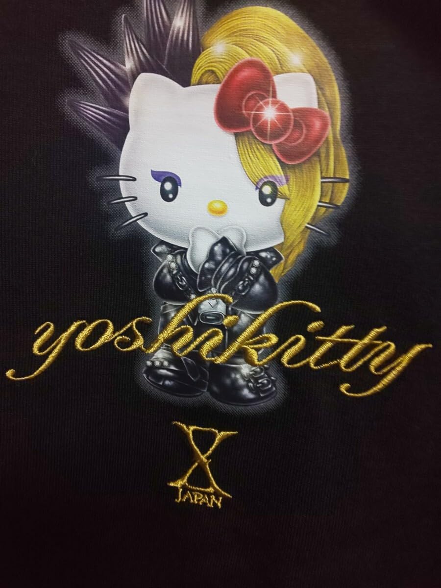 Amazon.co.jp: 長袖Tシャツ Tシャツ 黒 ロンT M ヨシキティ YOSHIKITTY