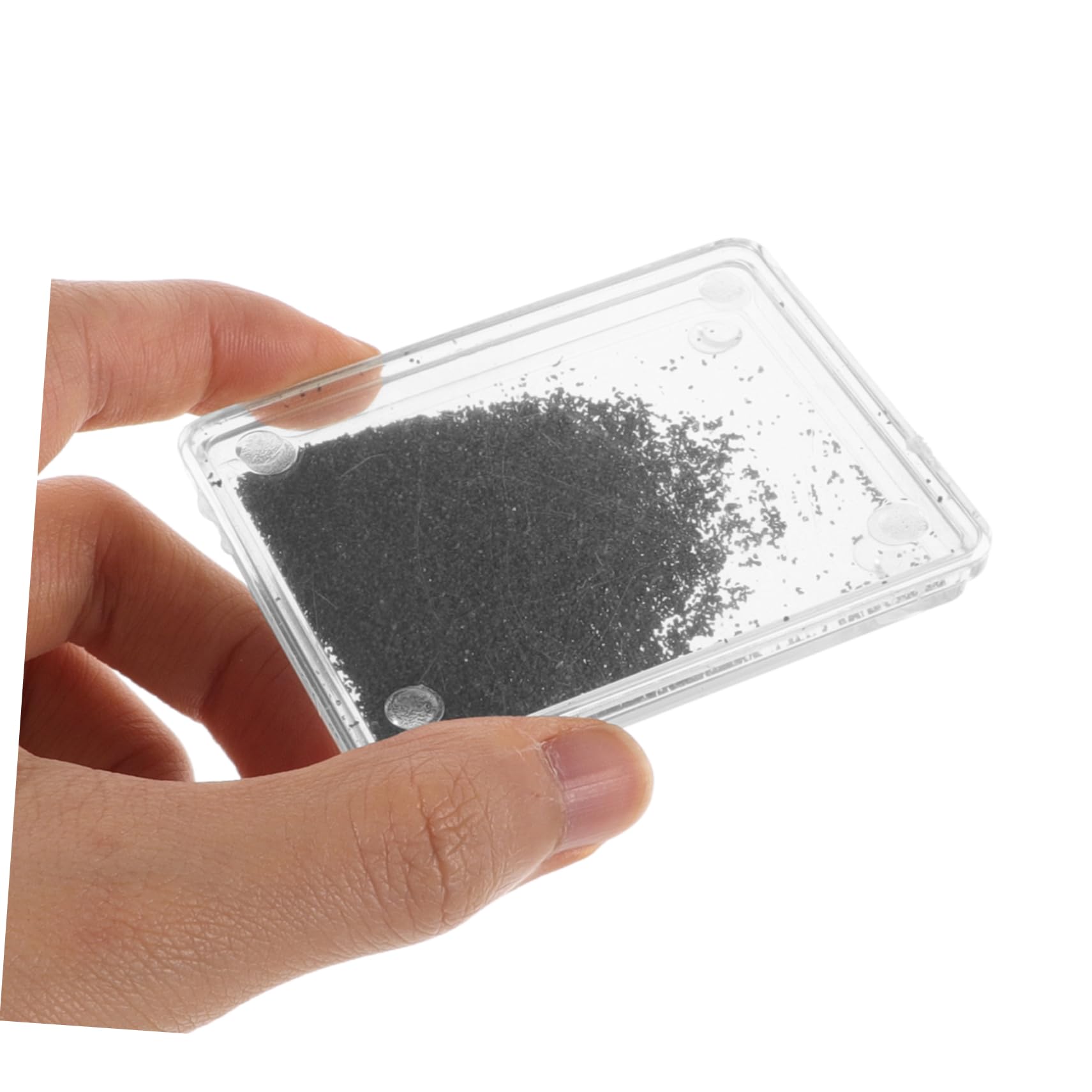 HEMOTON Caja De Polvo De Hierro para Experimentos De Campo Magnético con 5 Unidades para Enseñanza De Física En Aula