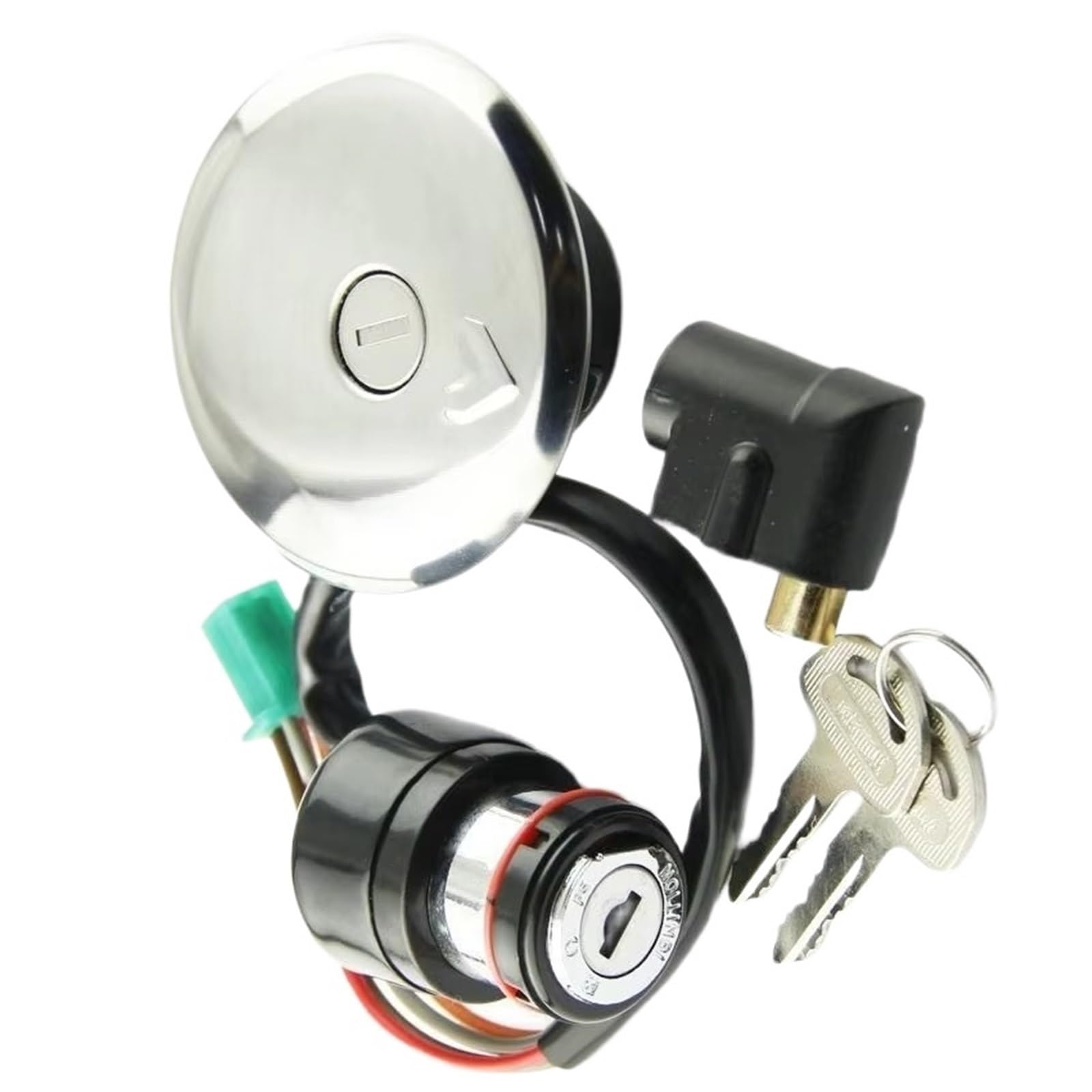 Moto Interrupteur D'Allumage Pour Suzuki GN125 GN 125 1982 1983 1984-2001 Carburant Tan Moto Interrupteur D'allumage Bouchon Carburant Clé Verrouillage De Siège Ignition Commutateur