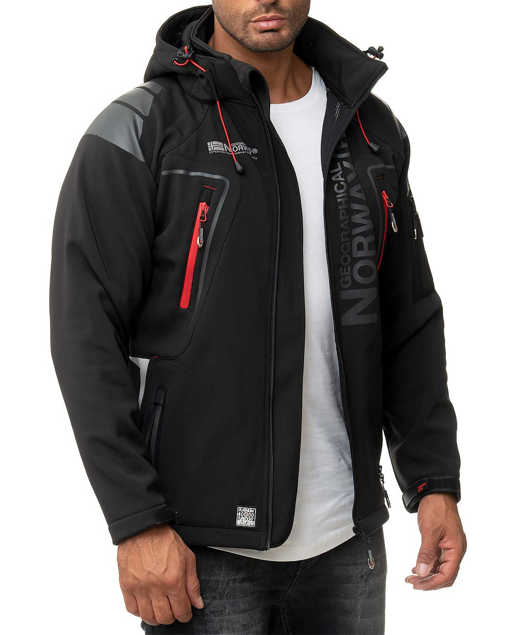 Geographical Norway da uomo Giacca Softshell Giacca funzionale Tempo libero Traspirante Escursionismo Outdoor BANS produzione