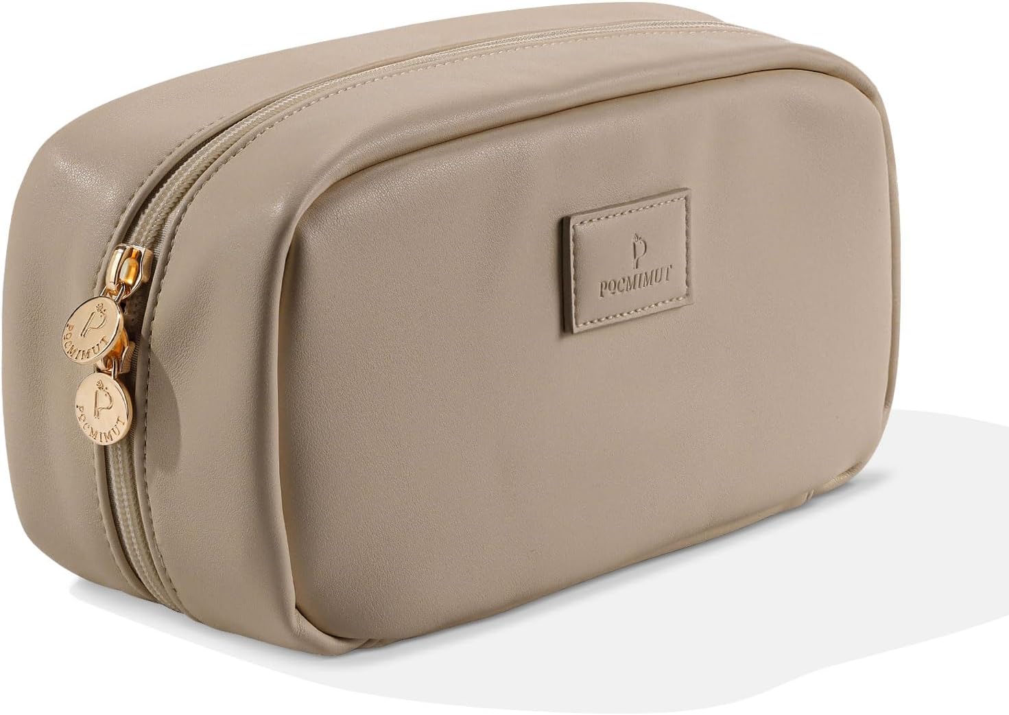 Pocmimut Makeup Bag,PU Leather Travel Cosmetic Bag Makeup