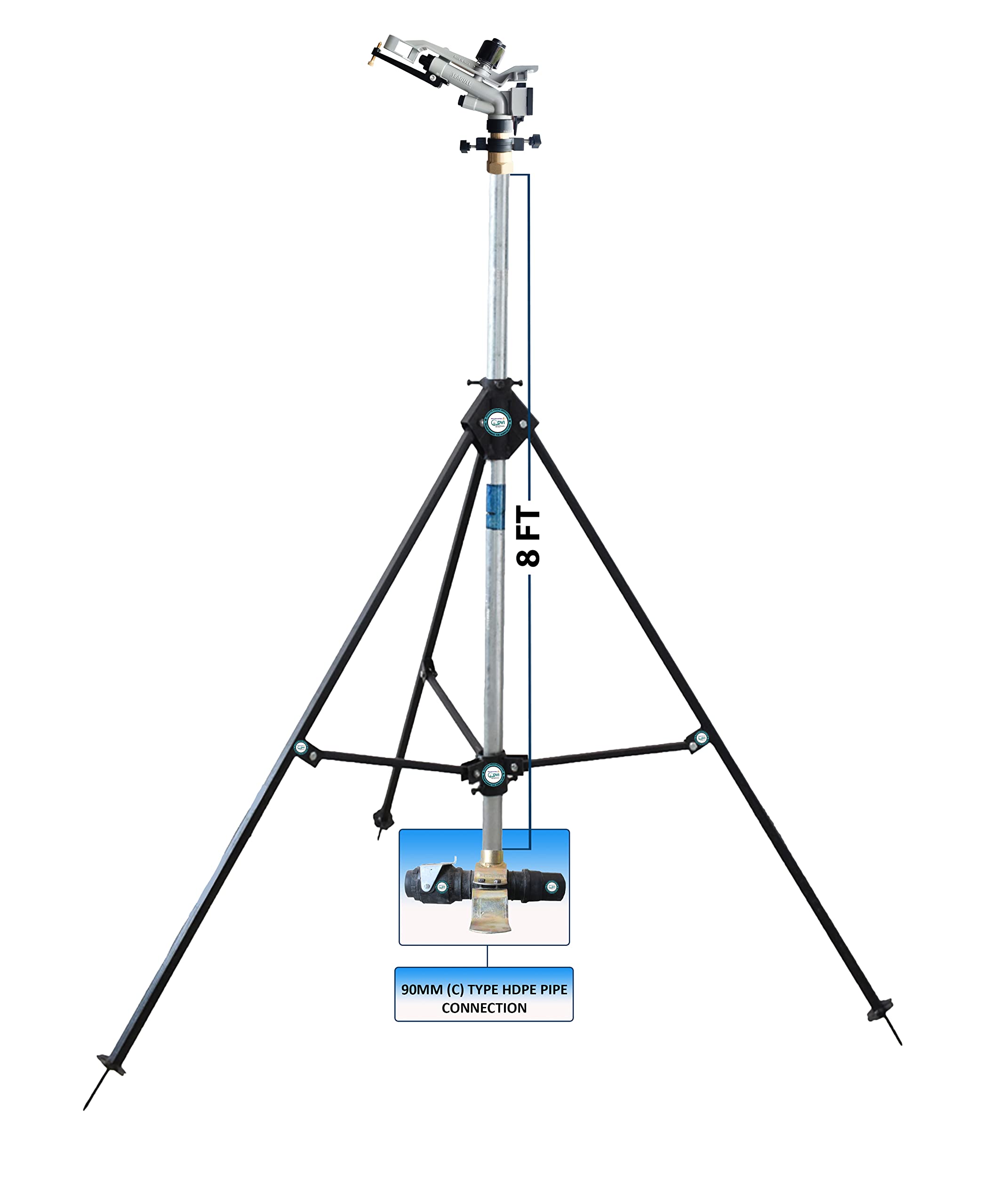 See full amazon price history chart for DVI AUTOMAT 1" inch raingun Set with HT30G ISI Seagul rain Gun | Pipe Connector, 8FT ISI GI Riser Pipe, 3 Leg Heavy Duty Height Adjustable Stand (C Type Sprinkler Adopter, 90MM(3" inch)) DVI AUTOMAT 1" inch raingun Set with HT30G ISI Seagul rain Gun | Pipe Connector, 8FT ISI GI Riser Pipe, 3 Leg Heavy Duty Height Adjustable Stand (C Type Sprinkler Adopter, 90MM(3" inch)) (B0C3B22MBH) Amazon Price History, Amazon Price Tracker