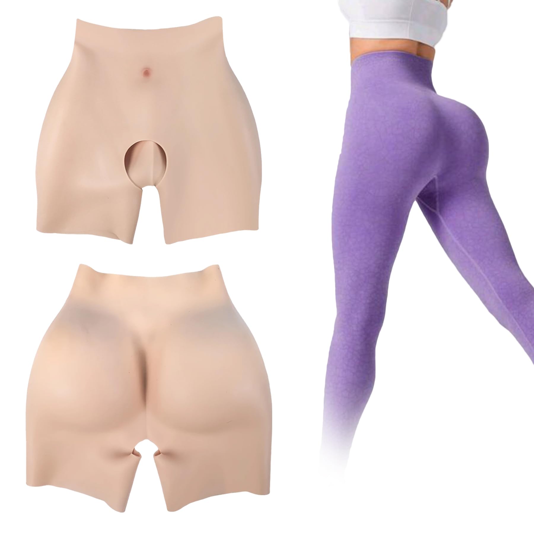 Culottes en silicone de gainage pour gommer les hanches plates - 8