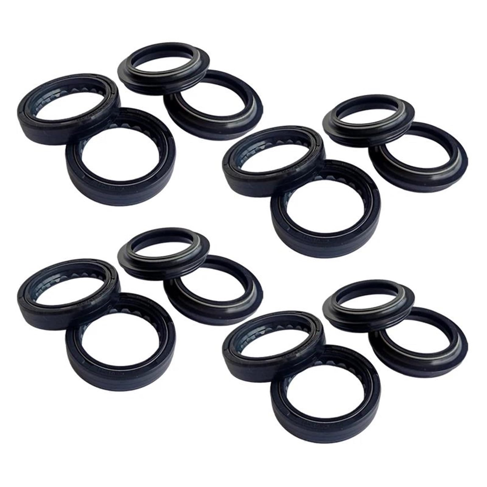 Retén Aceite Horquilla Delantera Motocicleta Cubierta Antipolvo Para Amortiguador 37X50X11mm Para EX250F Para Ninja 250R(8pc Seal 8pc Cover)