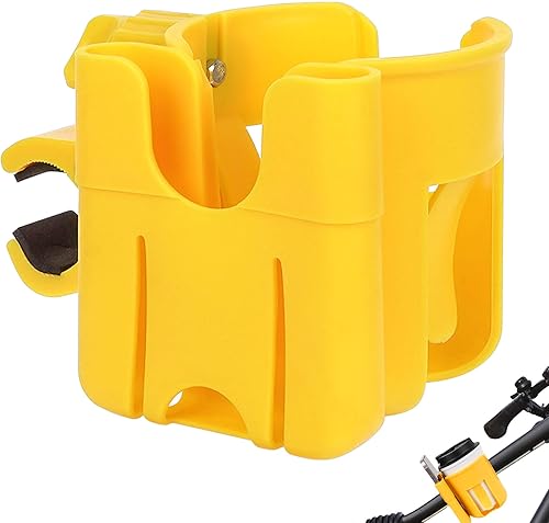 Portavasos 2 en 1 con soporte para teléfono, portavasos para bicicleta, soporte para bebidas con rotación para bicicleta, silla de ruedas, andador,