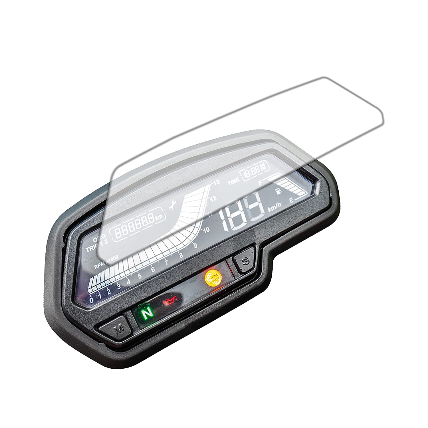 autobrand - bike speedometer screen protector scratch guard compatible for bajaj dominar 250,400 cc