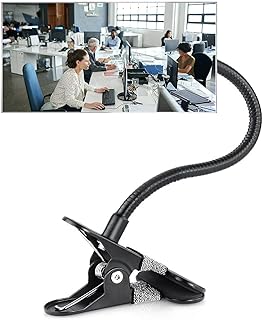 Suremita Security Convex Mirror with Adjustable Clip for Personal Safety, Open Office Environment, Dressing Room and Cubicle Computer Desk Rear View or Anywhere (6.69" x 2.95", Rectangle)