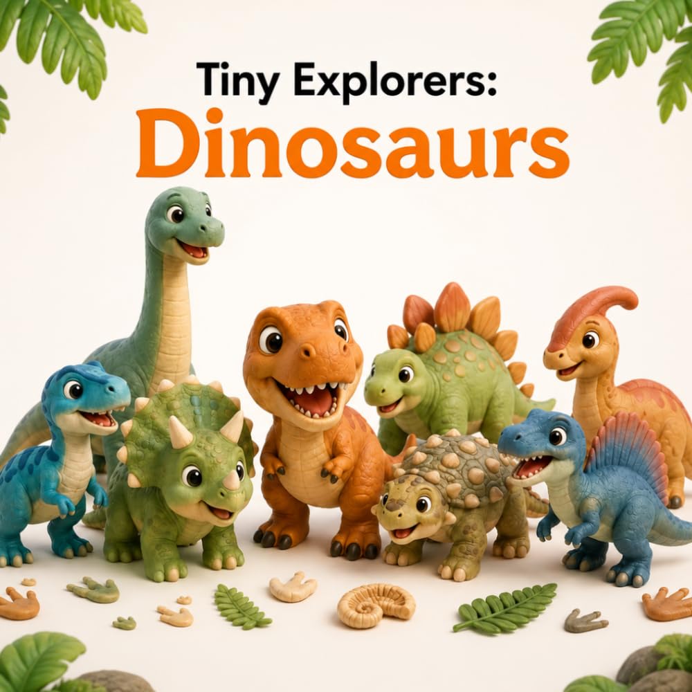 Tiny Explorers: Dinosaurs: Discover Amazing Dinosaurs Through Fun Facts and Beautiful Illustrations
