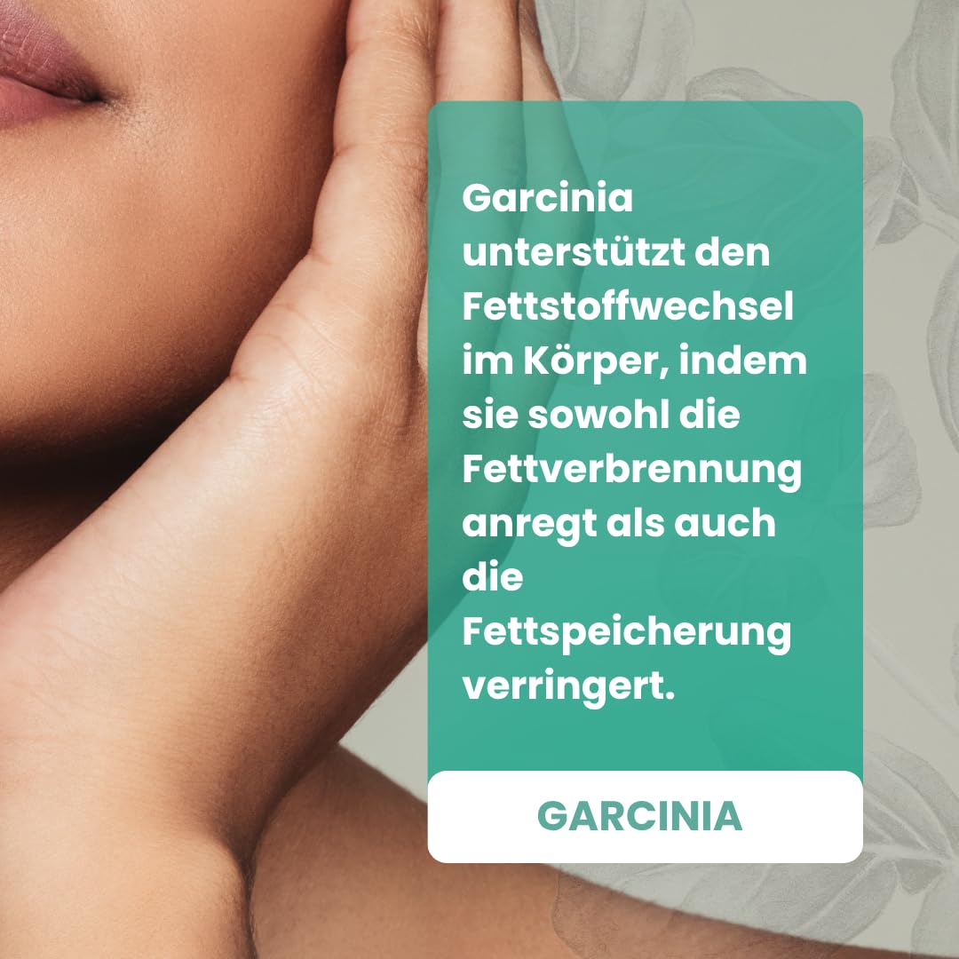 Garcinia - 90 Kapseln - Garcinia-Cambogia-Extrakt - Bio & Vegan - Unterstützt Gewichtsmanagement, Appetitreduktion & Fettstoffwechsel, Natürlicher Fettverbrenner