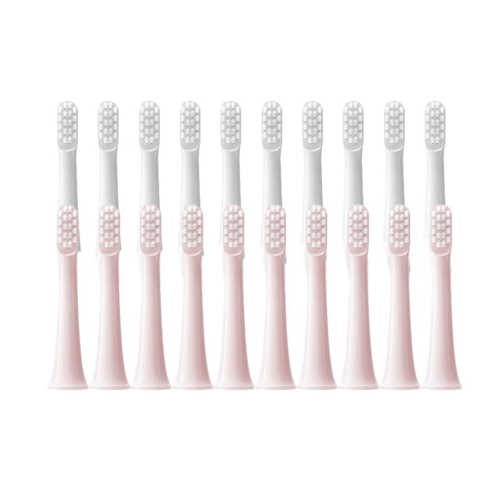 Recambios de cepillo de cerdas suaves DuPont for cepillo de dientes eléctrico T100, cabezales de repuesto sellados al vacío, 10-100 Uds., 20/50/100 Uds.(50Pcs Pink)