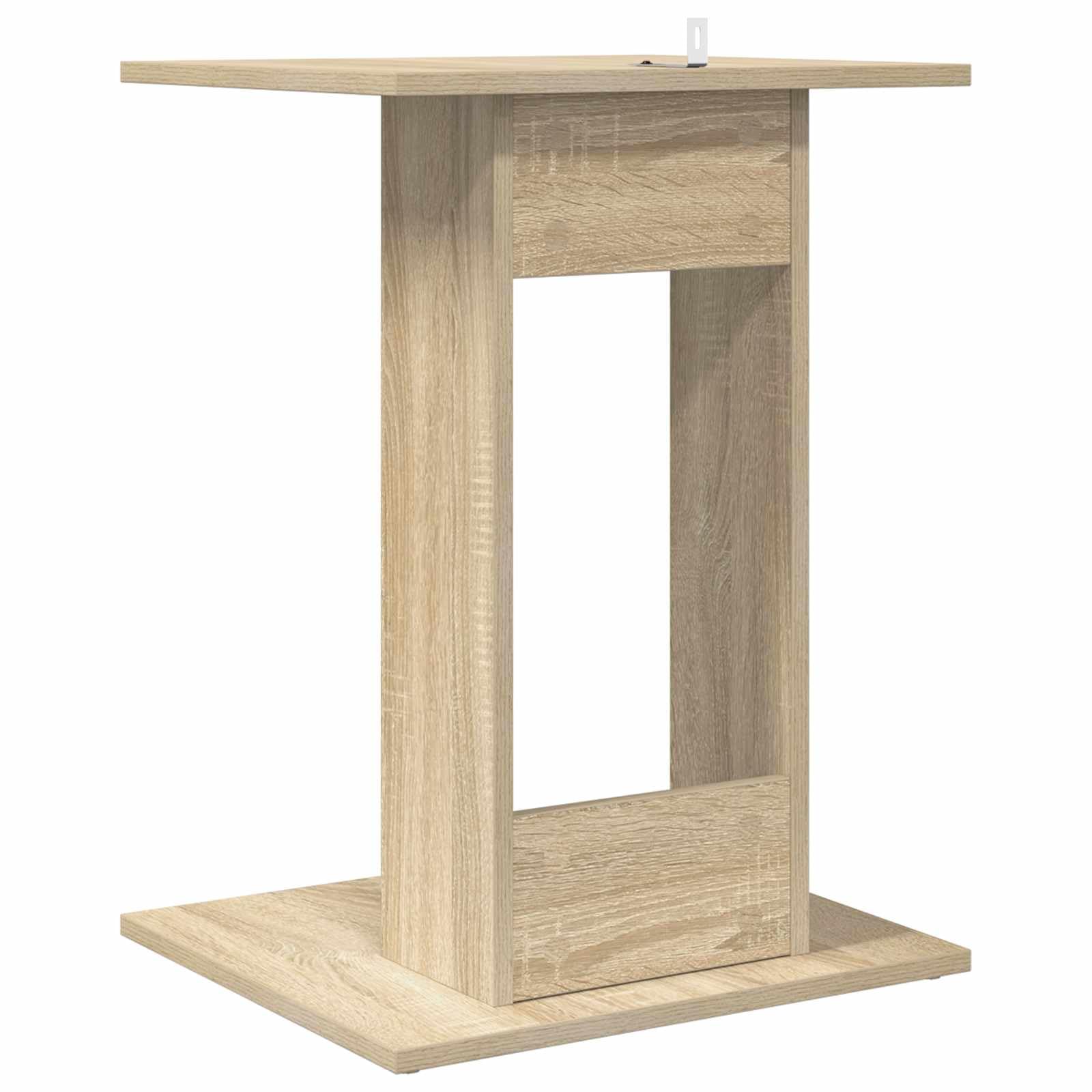 Mesa auxiliar de madera de roble Sonoma 45 x 40 x 62,5 cm rectangular para salón con estante como mesa de centro, mesita de noche, mesa de plantas o mesa para ordenador portátil, ideal para