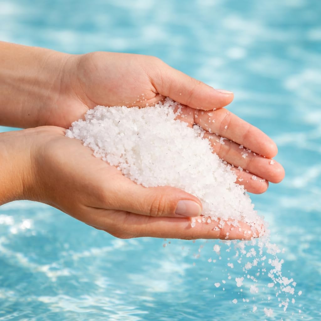 10 Sacs de sel Fin pour Piscine (Dissolution Rapide) - 25kg
