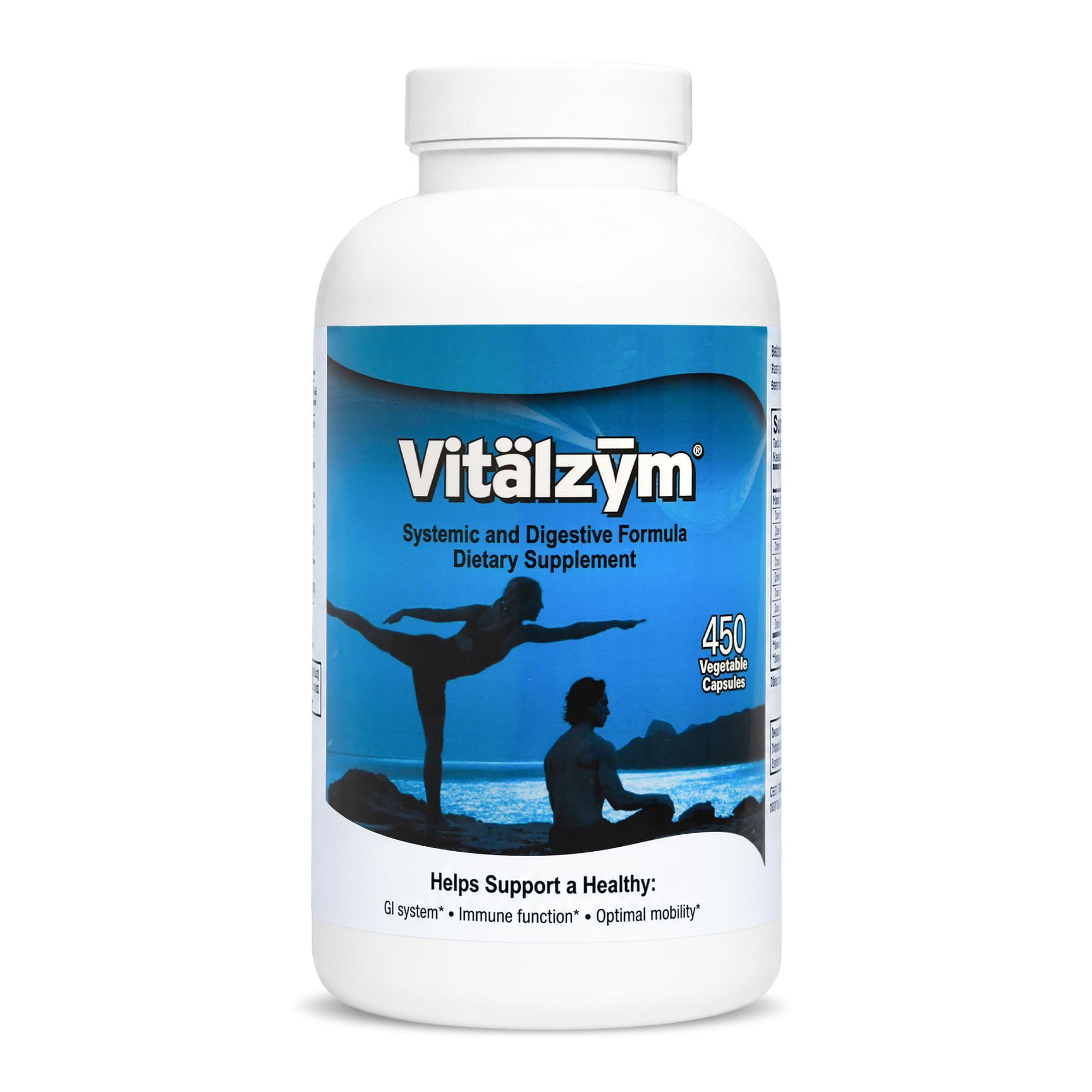 VITÄLZYM Suplemento de multi-enzimas digestivas proteolíticas 450 cápsulas