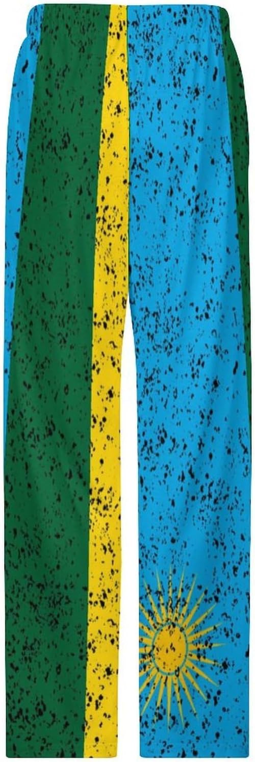Wales Flag Men’s Pajama Pants Soft PJ Bottoms,
