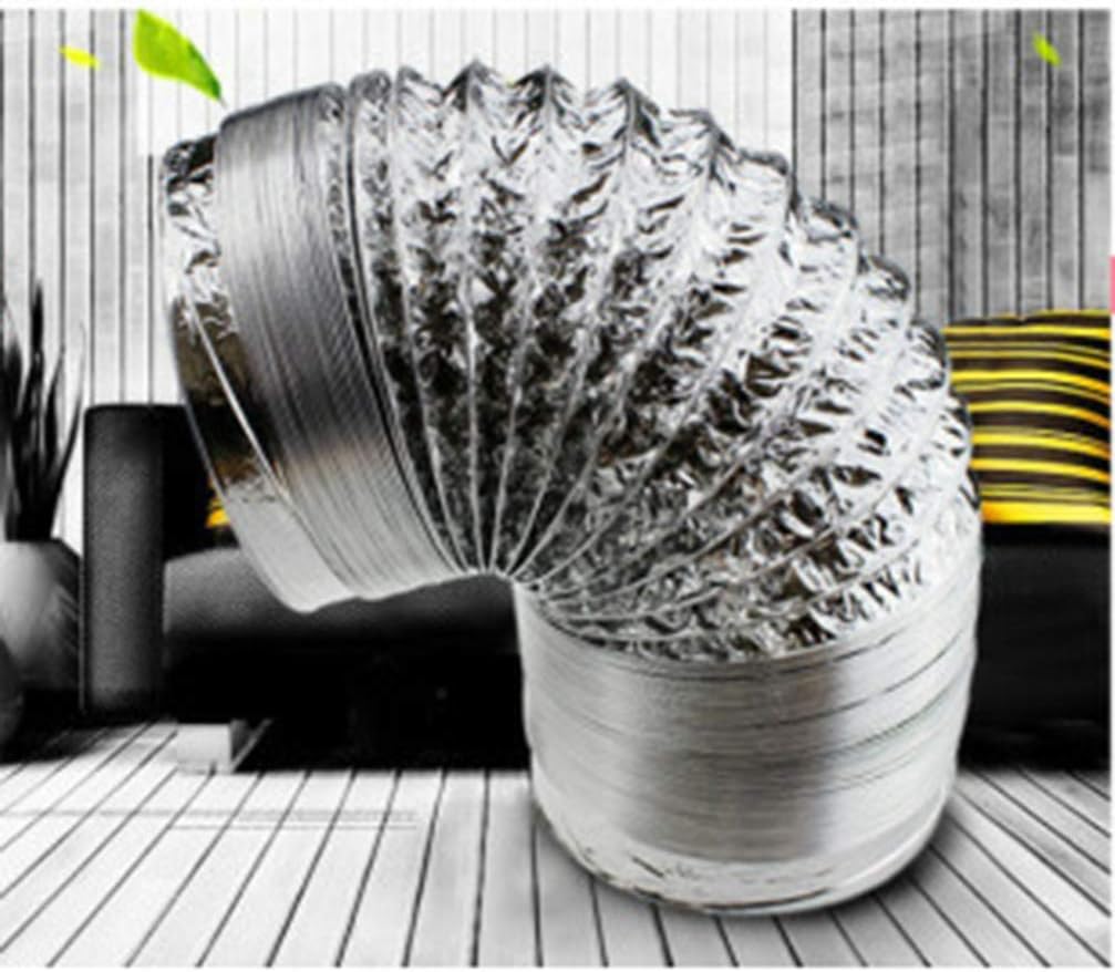 DOITOOL 7 Inch Dryer Vent Hose Aluminum Flexible Ducting, Duct Hose for Heating, Ventilation and Air Conditioning