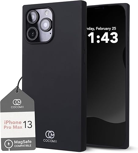 Miniatura 13 de Cocomii - Funda Rectangular Compatible con iPhone 14 Pro Max - Compatible con MagSafe, Silicona de Tacto Suave, Forro de Microfibra, Funda Magnética