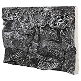 Toddmomy Rock Terrarium Background 3D Reptile Habitat Backgrounds, Decorative Backdrop for Tanks Bearded Dragons Lizard Gecko Spider Chameleon Turtle Fish