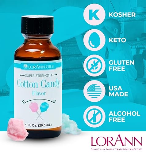 Miniatura 5 de LorAnn Cotton Candy SS Flavor, botella de 4 onzas