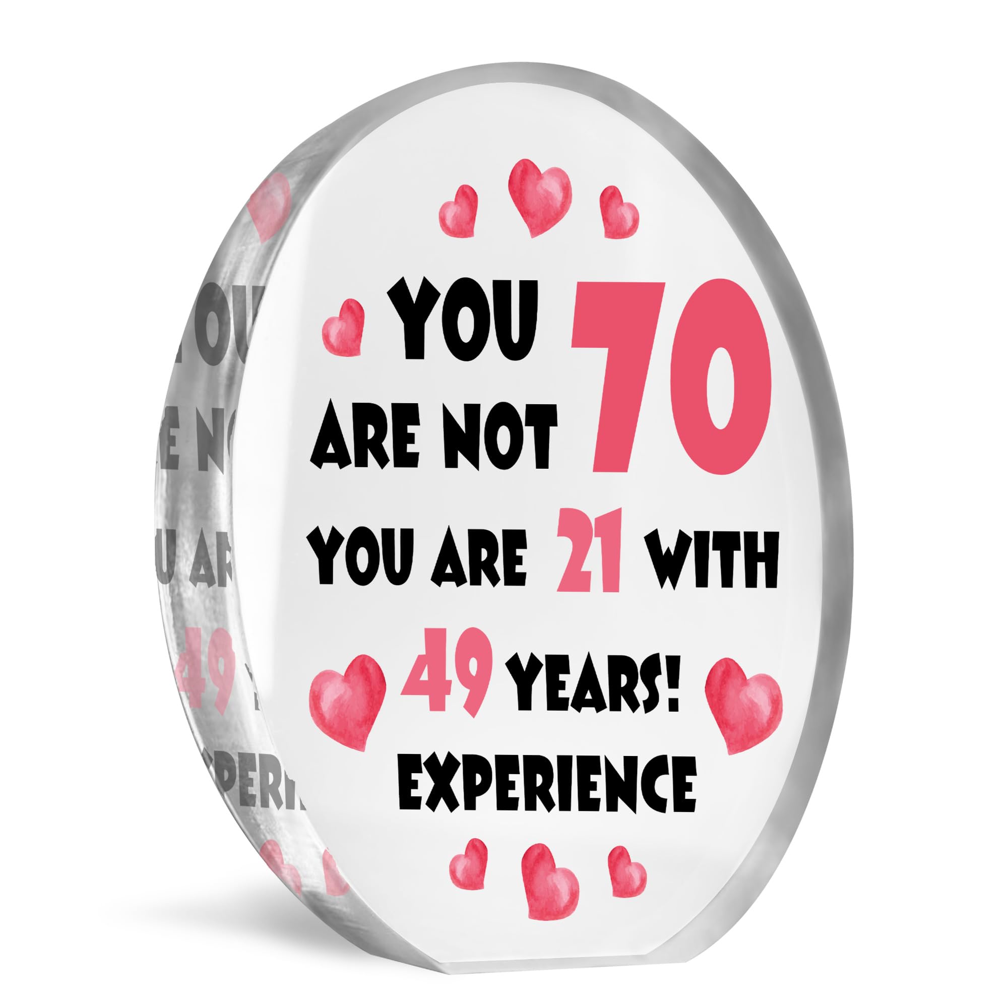 Red Ocean 70th Birthday Gifts For Women 70th Birthday Present 70th Birthday Decoration Gift For Mum Nan Nanny Auntie Grandma Friend Funny 70th Birthday Gift Keepsake