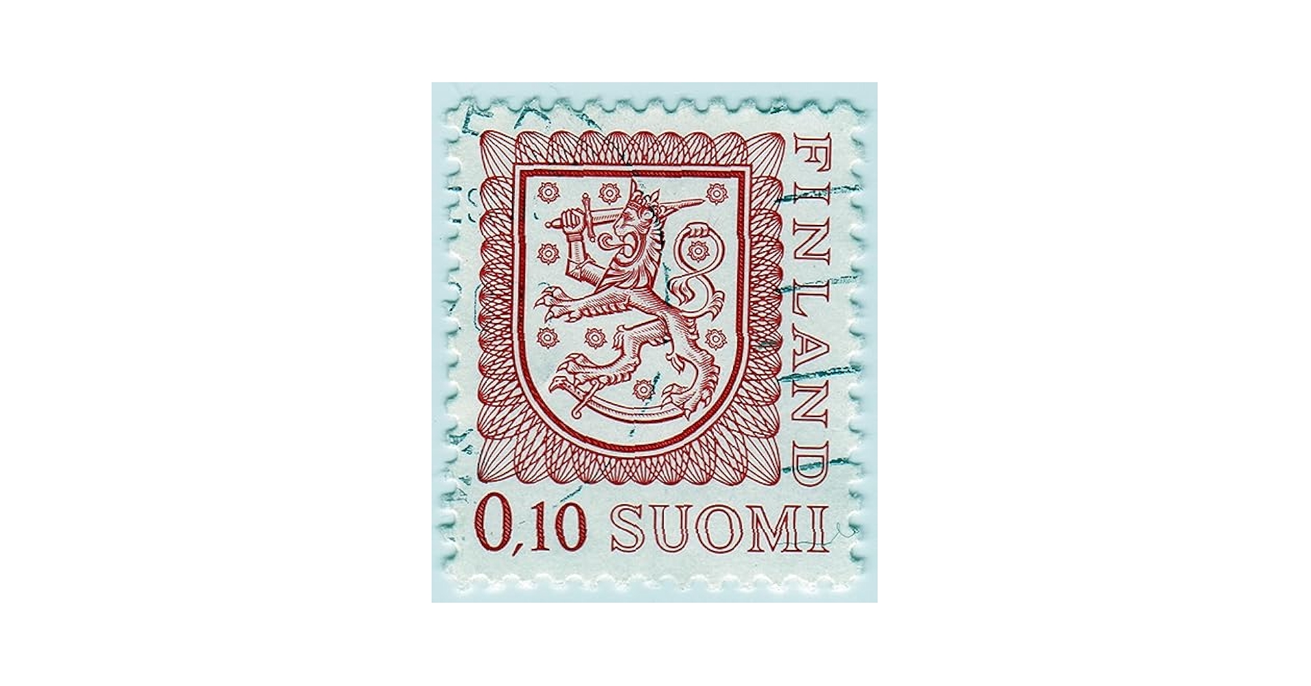Amazon.com: 1978 Lion 0.10Mk Finland Postage Stamp : Toys