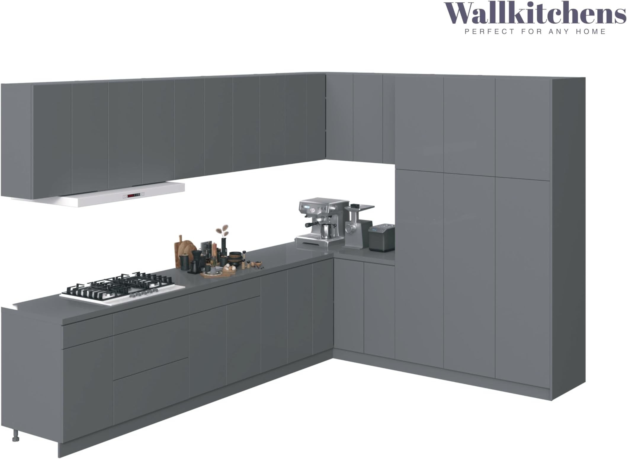 Kitchen Timeless Collection Gray Color Base Size 12Ft Wide