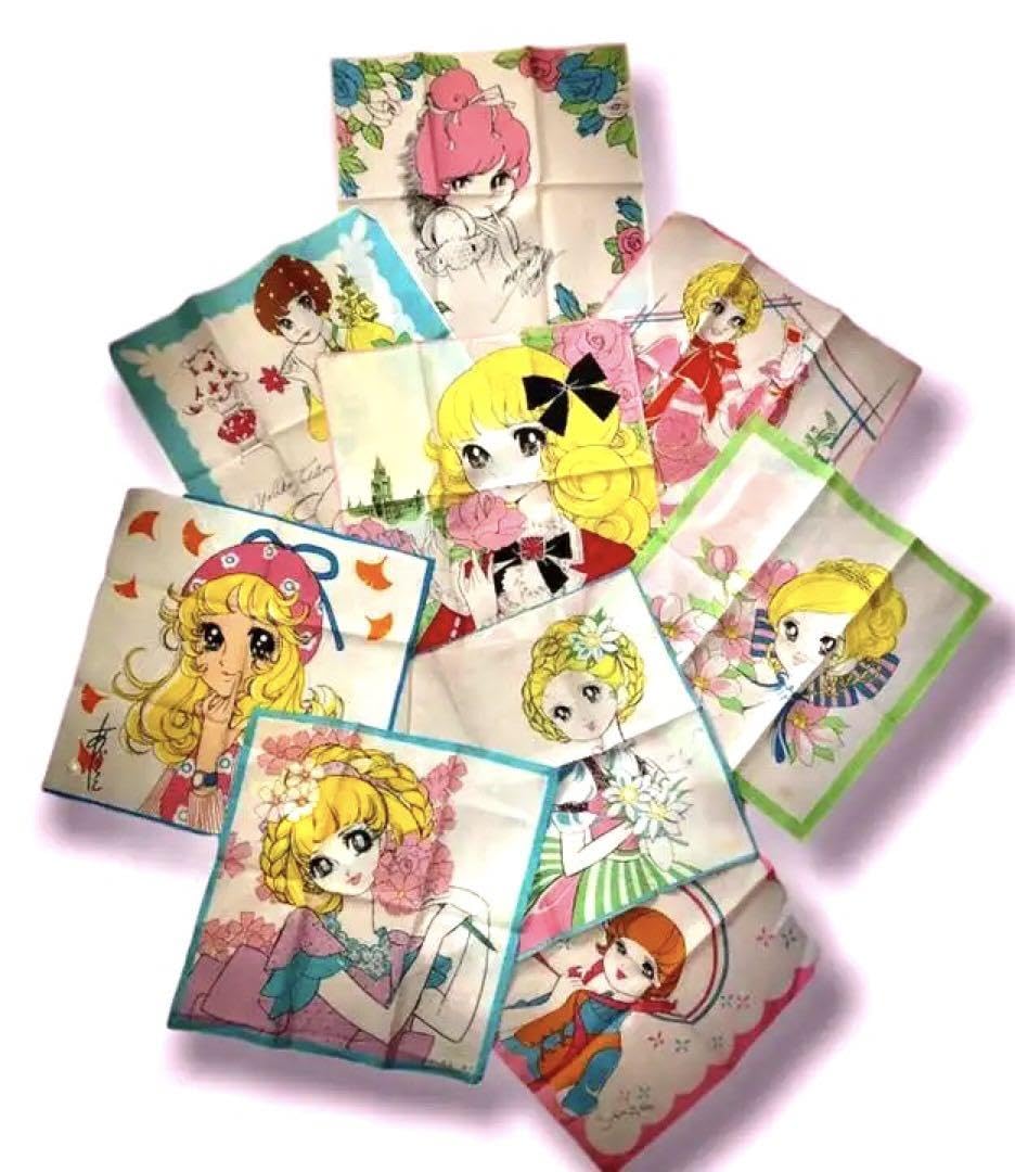 【掘り出し物！非売品未使用】昭和の女性人気漫画家　レトロハンカチ13枚セット Amazon.co.jp: 掘り出し物！の女性人気漫画家 レトロハンカチ13