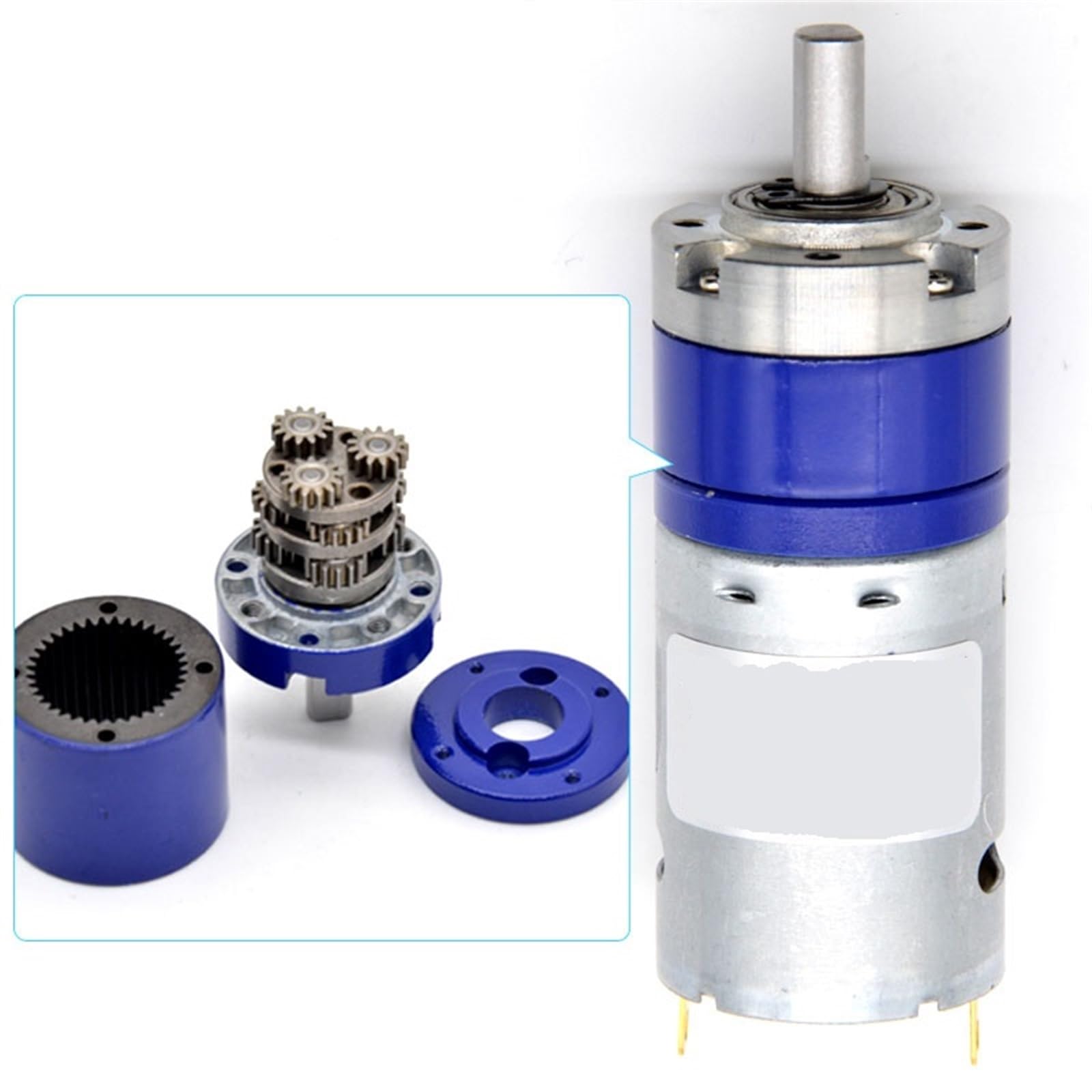 Motor DC con Reductor planetario de Engranajes metálicos PG28-385