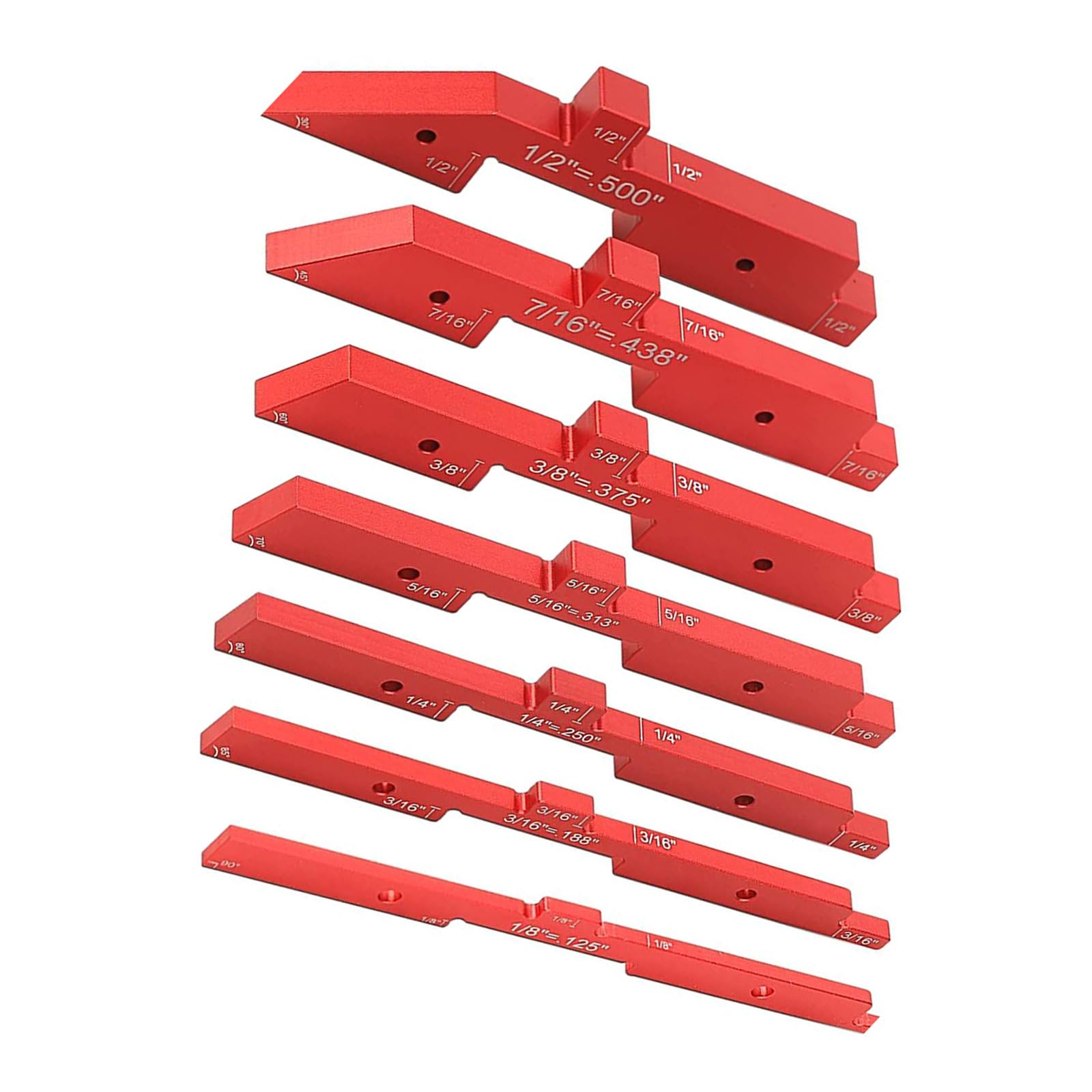 Lxxaofdc Red Router Table Setup Rod Angles Woodworking Aluminum Setup Rod For Table Cutter Precisions Setups Blocks Height Gauge Set Router Blocks