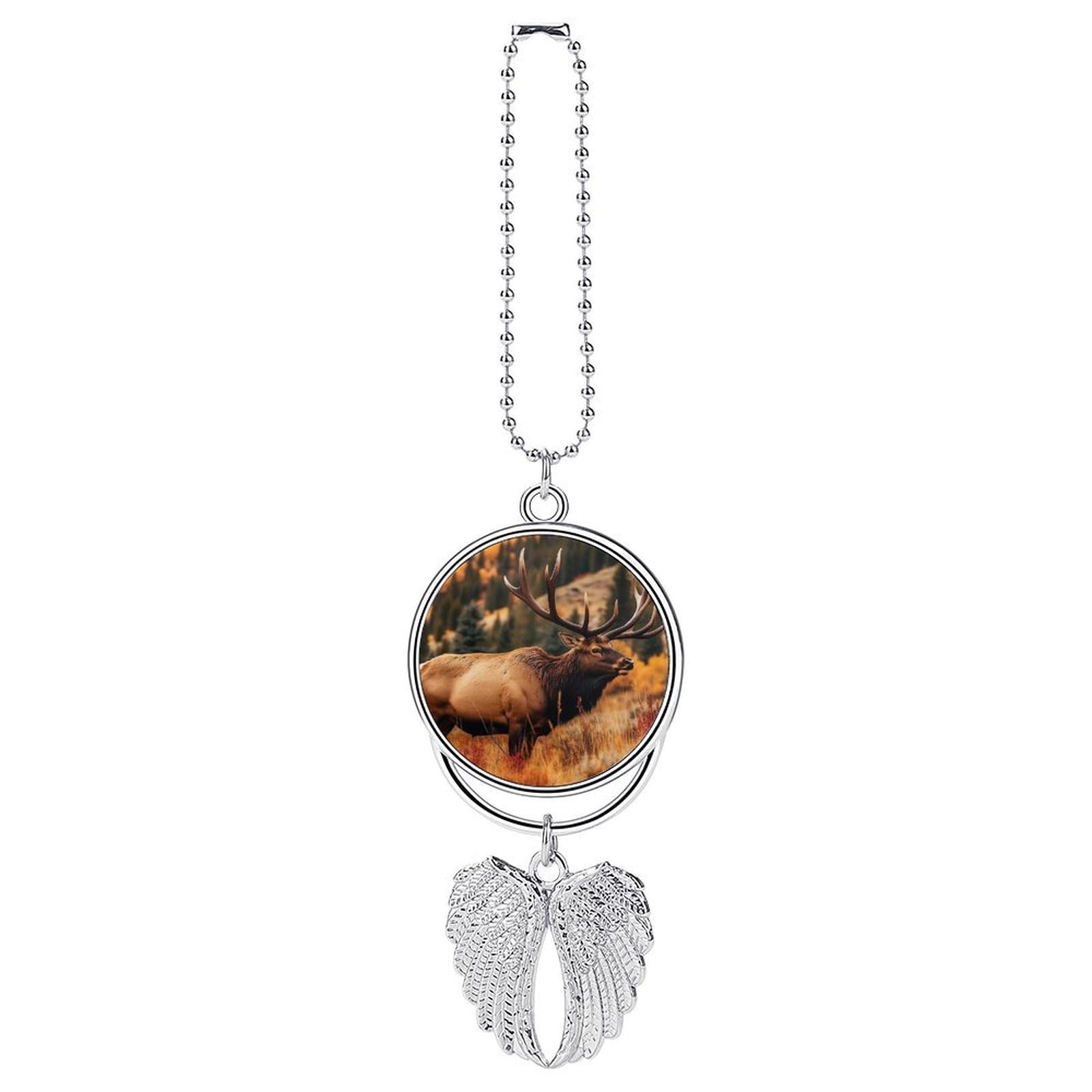 Wild Animals Car Charm Alloy Car Rear View Mirrors Hanging Ornaments Stylish Car Pendant Funny Auto Hanging Accessories Car Hanging Ornaments Gift for Women Men