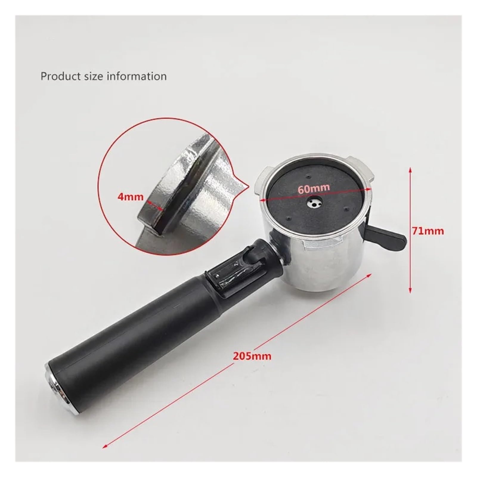 Portafiltro De Café, Cápsula Ergonómica De La Máquina Con Mango De Cápsulas De Café De 51mm, Compatible Con Nespresso, Máquina De Cápsulas