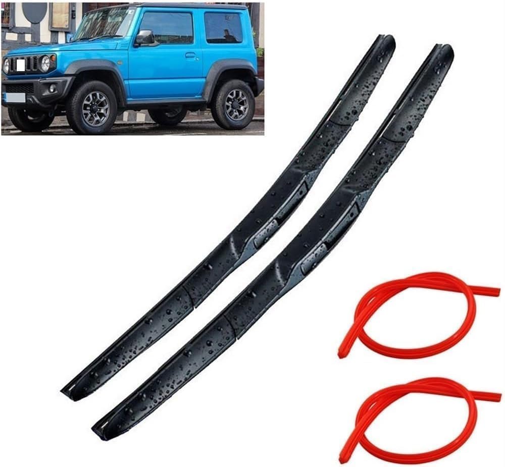 DZTYNKO Car Windscreen Wiper Blades Set for Suzuki Jimny MK4 2018-2023 16in+16in, Front Window Wipers for Clear Visibility, Replacement Wiper Blades