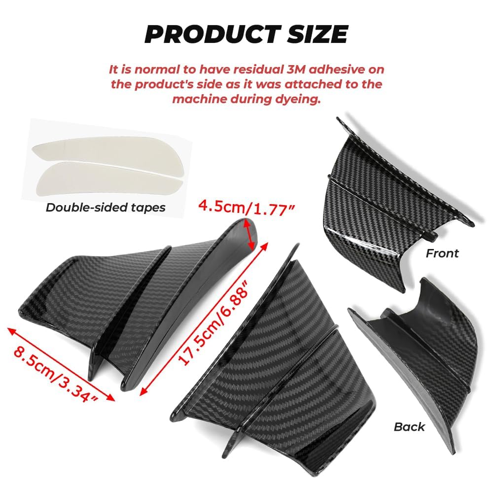 Spoiler Frontale per Yamaha TMax TMAX 530 560 SX DX TMAX530 TMAX560,Alette Laterali di Carenatura Moto Deflettori Aria Dinamica Modifica,Normal-A