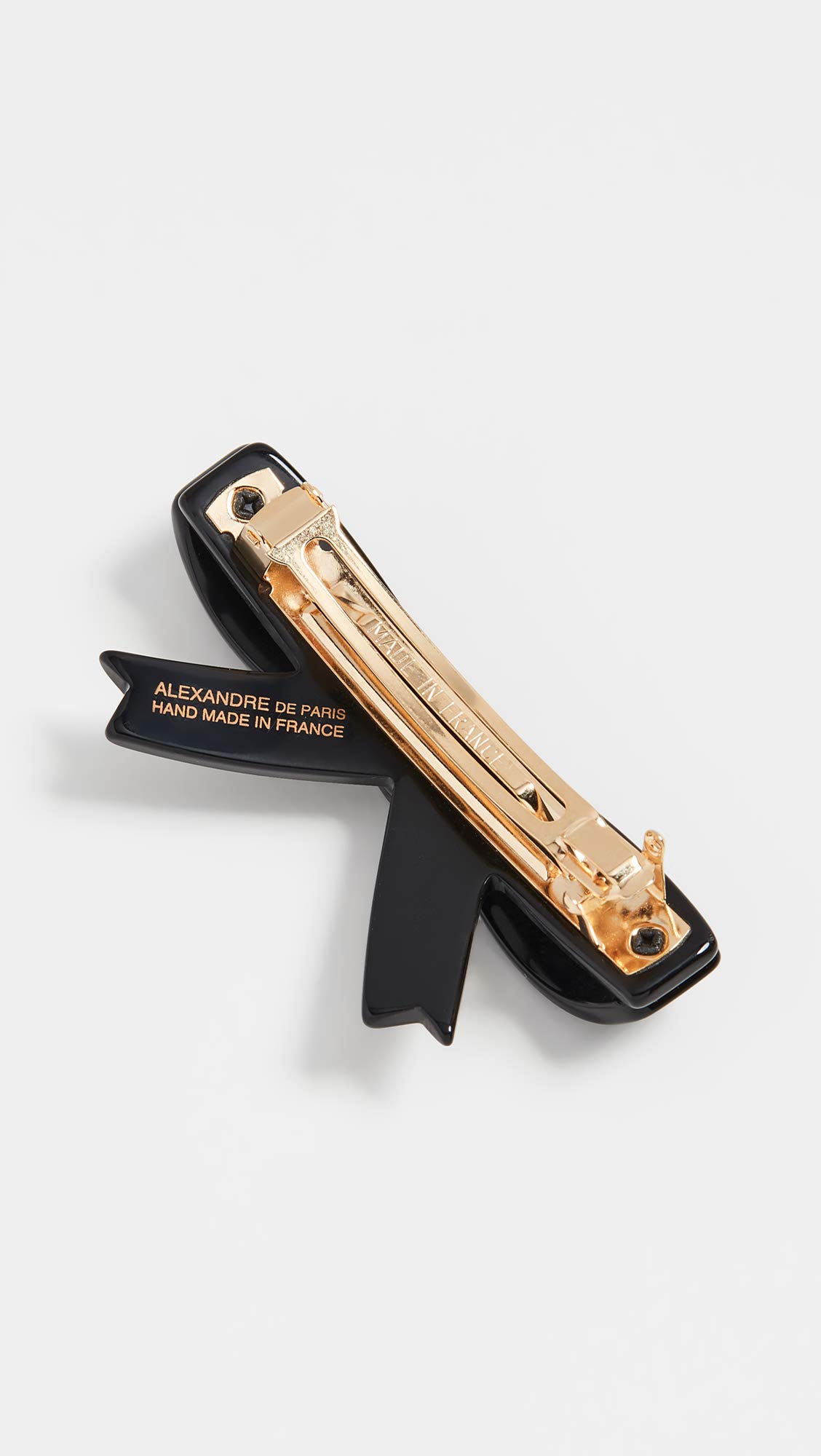 ALEXANDRE DE PARIS PAULETTE ブラック Amazon.com : Alexandre de Paris Women's Bow Barrette, Black, One