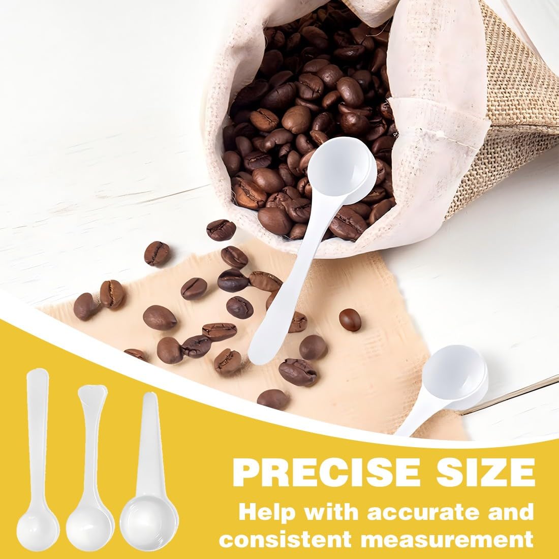 Lot De 6 Cuillere Doseuse Gramme Ensemble D'outils de Mesure pour Café Lessive Poudre Doseur Protéines Maison Cuisine