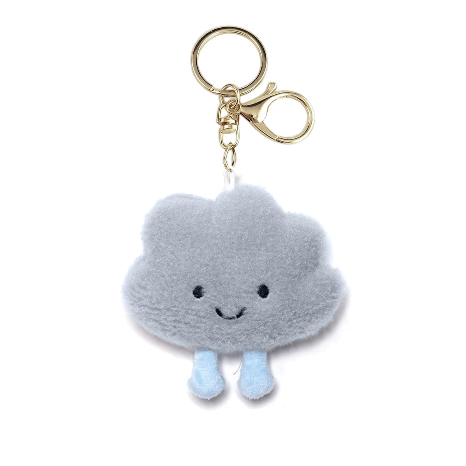 Thewasc Unisex Gray Fashionable Keyring With Cloud Pendant Lovely Cloud Keychain Lovely Keyrings Backpack Rings Car Chain Accessories Backpack Keychain Accessories