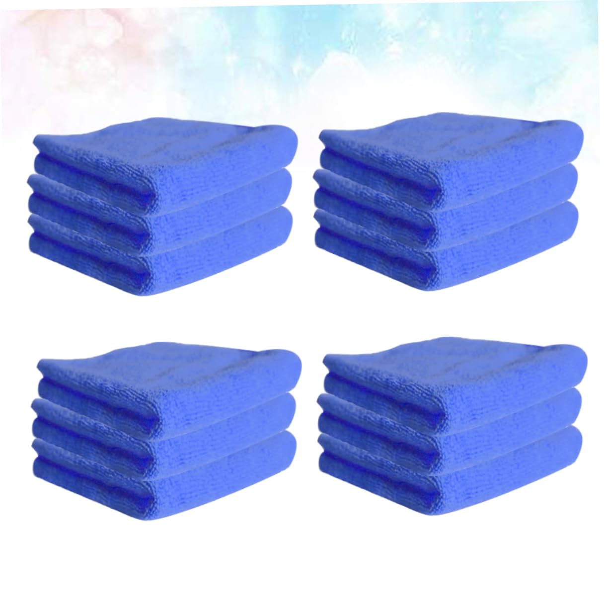 DECHOUS Mikrofaser Stück-Pack Küche Blau 12 Geschirrtuch für Haushalt