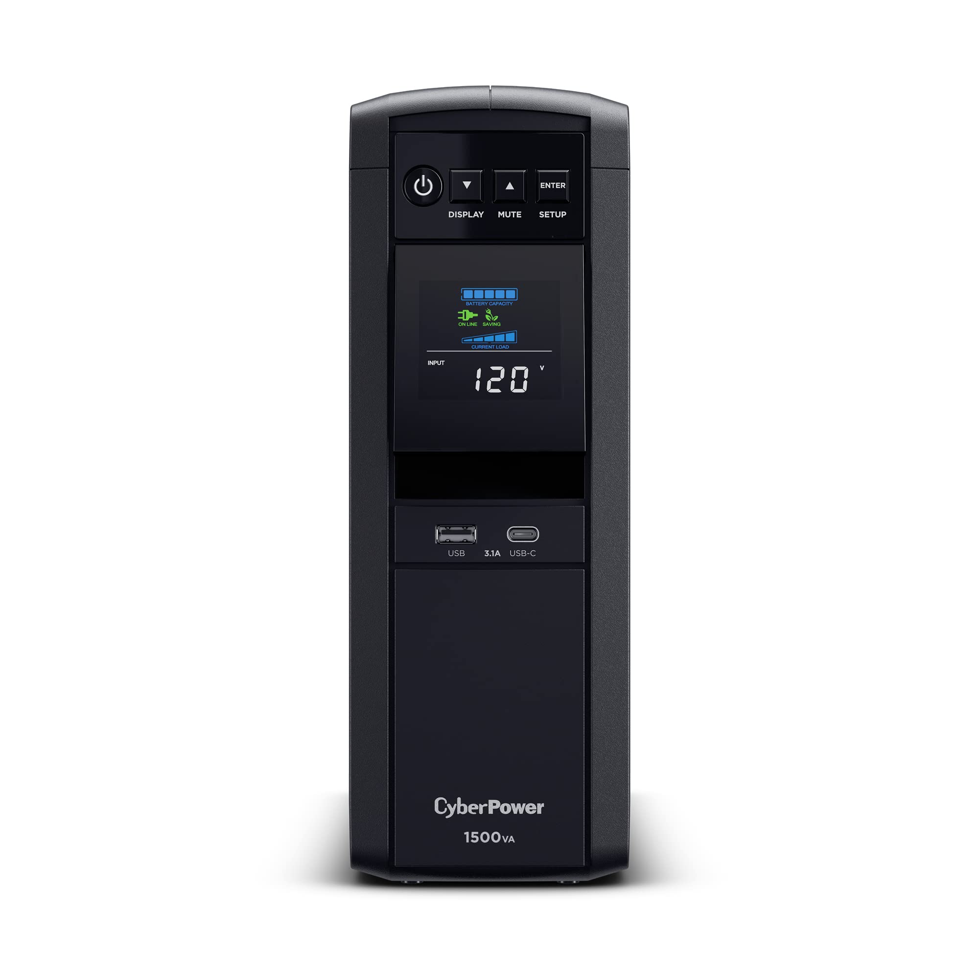 CyberPower CP1500PFCLCD PFC Sinewave UPS System 1500VA1000W 12 Outlets AVR Mini Tower Bundle with CyberPower RCCARD100 Cloud Monitoring Card product thumbnail 3
