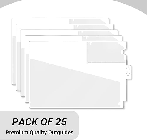 Miniatura 9 de Doctor Stuff - Center Tab Vinyl Outguides, Diagonal Cut Front Pocket, Top Charge Out Slip Pocket, Plastic File Folder, Letter Size 9" x 13-1/4", Pink