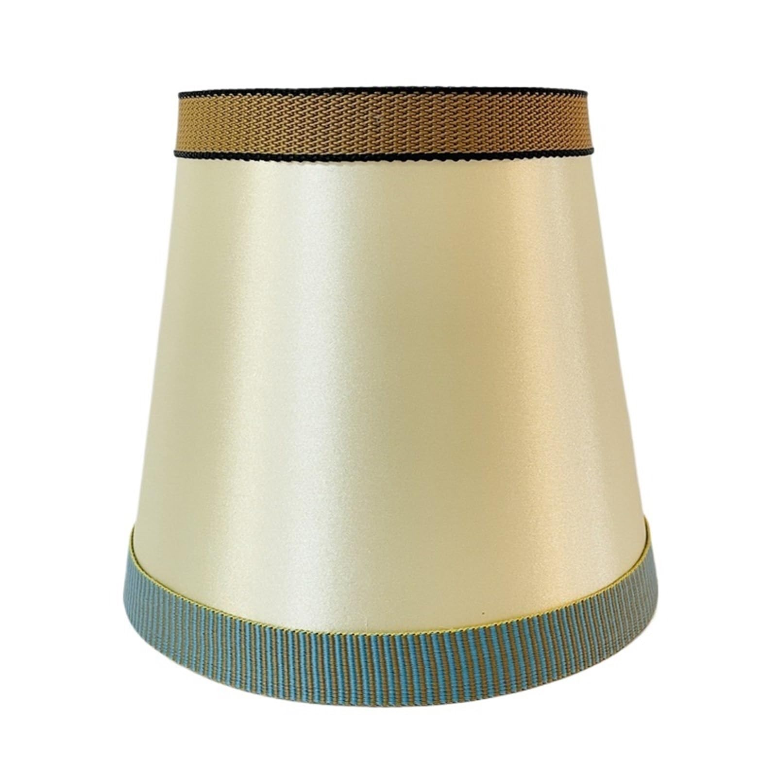 HKYBCF Lamp Shade Colorful Edge Lampshade Hotel Bedroom Desk Lamp Table Night Accessories for Bedroom(Apricot)