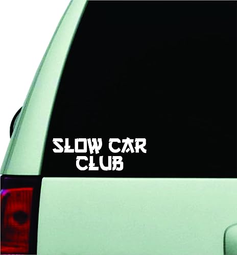 Boop Decal Slow Car Club V2 Vinilo adhesivo para pared, ventana de coche, camión, JDM Parabrisas Race Laptop Divertido cita Hombres Racing Niñas
