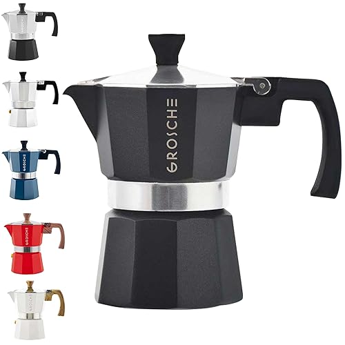 GROSCHE Milano Stovetop Espresso Maker Moka Pot 3 espresso Cup