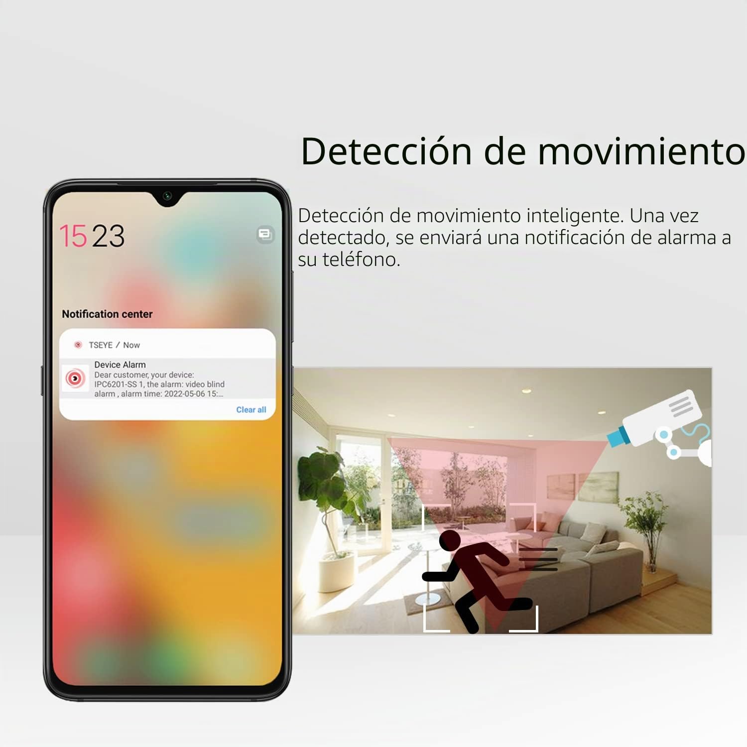 Cámara IP mini POE de 5 MP, para exteriores IP65, resistente al agua, Ultra HD 2880 x 1620, visión nocturna por infrarrojos, objetivo de 3,6 mm, 75°FOV, detección de movimiento, APP/NVR/PC