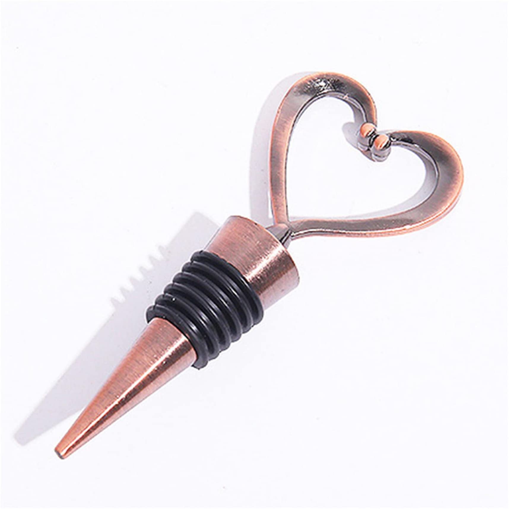 LIUTA Heart Shape Wine Bottle Stoppers, Decorative Beverage Topper Saver For Wedding Favors, Party, Baby Shower