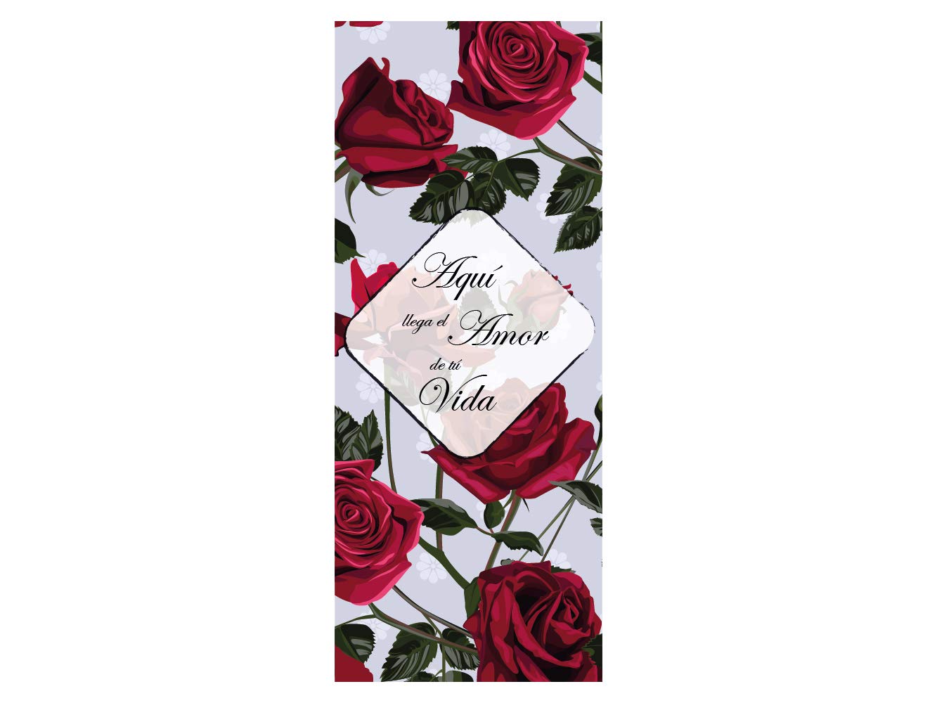 Oedim Roll up Amor de tu Vida 85x200cm | Impresión Incluida Máxima Calidad de Impresión, Anti Curbing, antibalanceo | Rollup de gran calidad, expositor publicitario enrrollable.
