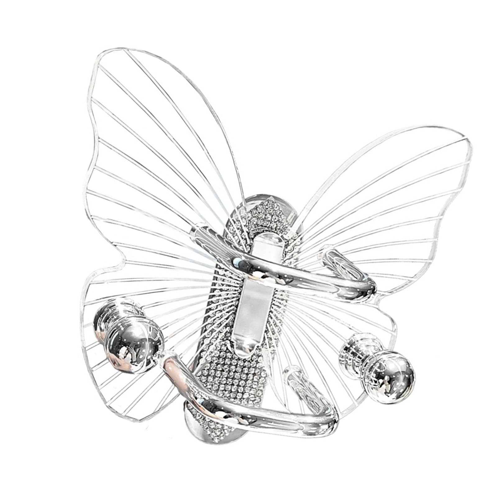 MICFENY Acrylic Butterfly Shape Comb Organized Clear Practical Designs Enhances Space Decors Great for Women and Home Use