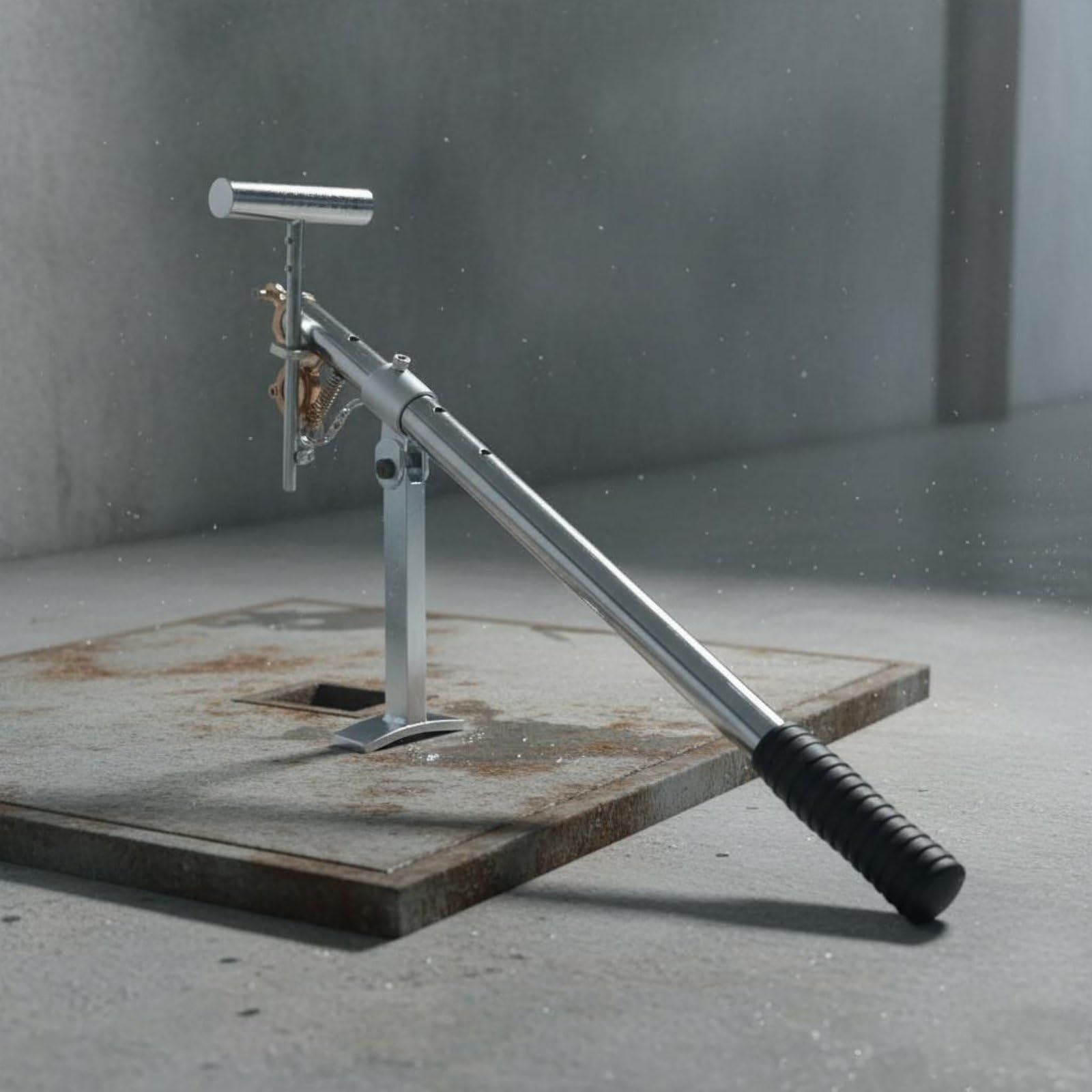 Gancho para Alcantarilla Herramienta de Elevación Gancho Extractor con Mango en T de Alcantarilla Acero Inoxidable Resistente a la Oxidación Adecuada