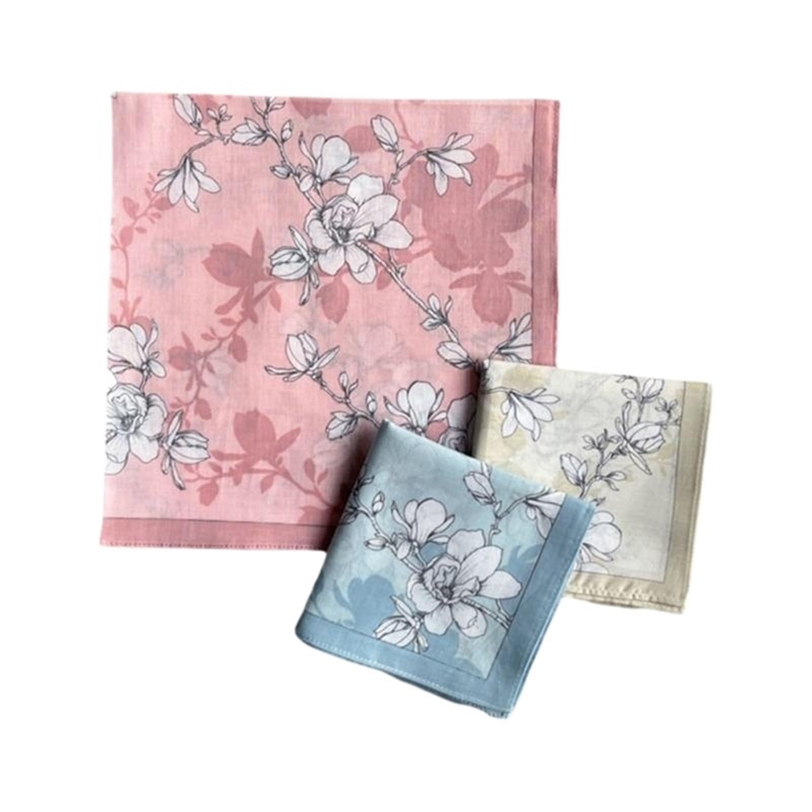 45x45cm Mädchen Frauen Gedruckt Taschentücher Bunte Tasche Blumenmuster Quadratische Hijab for Frau Stofftaschentücher(36PCS-F)