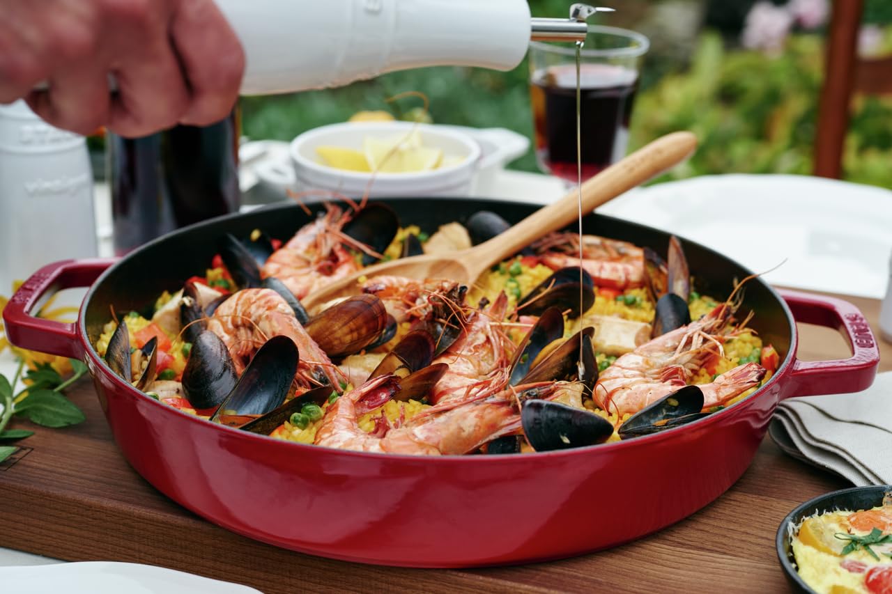 Amazon | STAUB 鋳鉄 フライパン チェリー 34cm | ストウブ(Staub