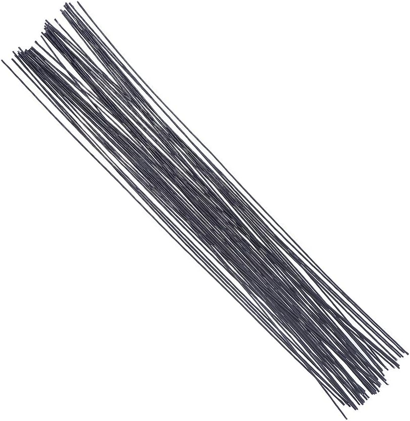 Decora 18 Gauge Black Floral Wire 16 inch,50/Package