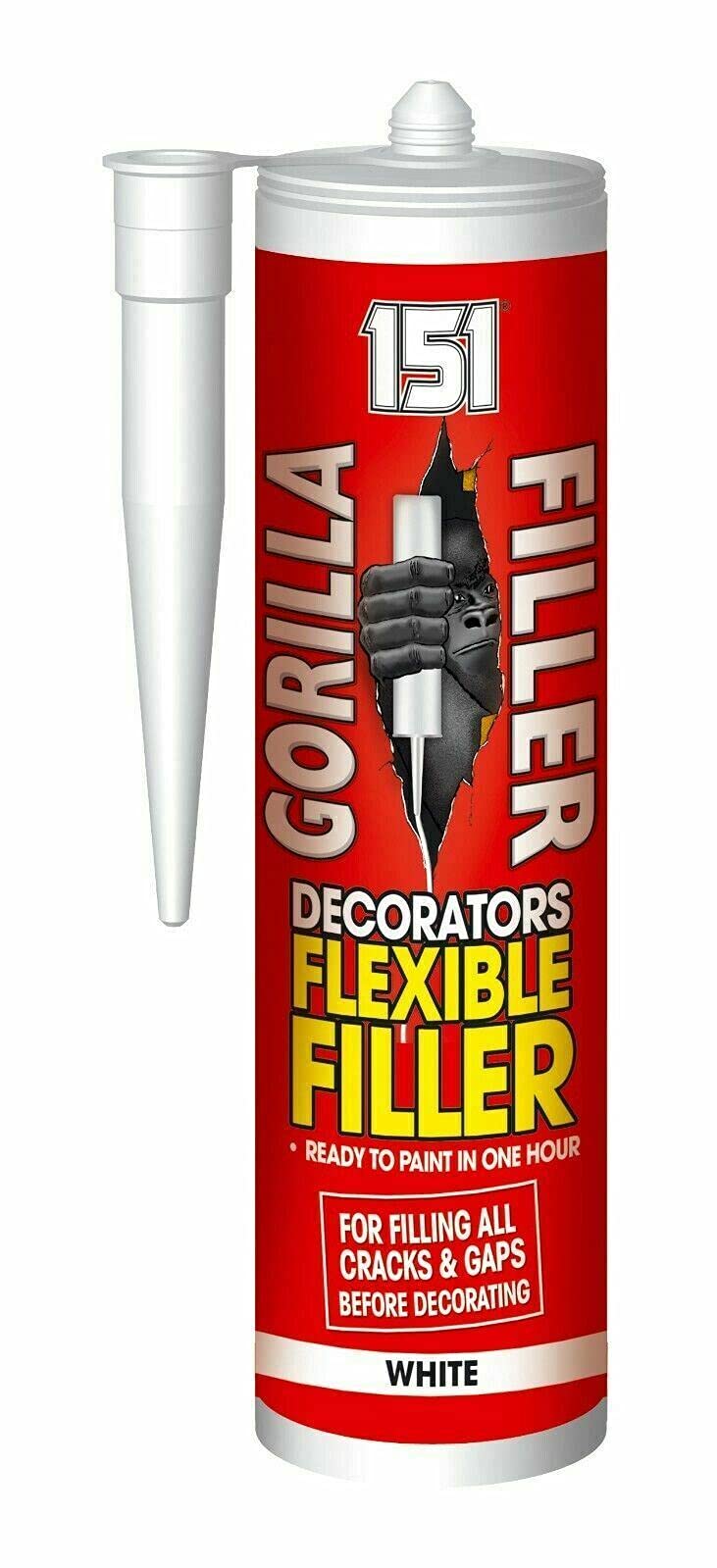 Gorilla Ready Mixed Decorators Flexible Filler Wood Filler Cracks Remover 320ml